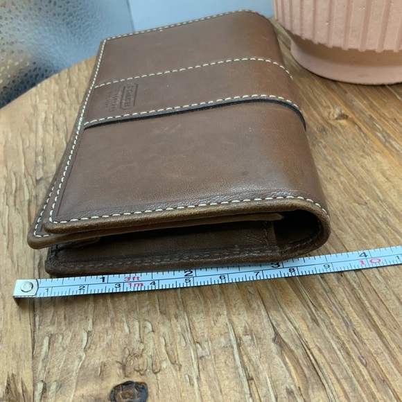 Coach Brown Leather Vintage Key Ring Card Holder Mini Wallet - Picture 9 of 9
